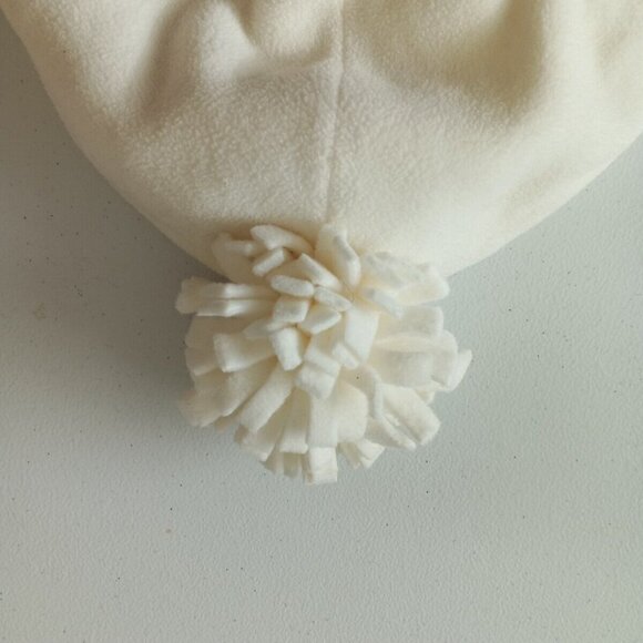 OLD NAVY Fleece Beanie Ski Skull Cap Ivory One Size Knit Outdoor Fall Winter - Picture 6 of 10